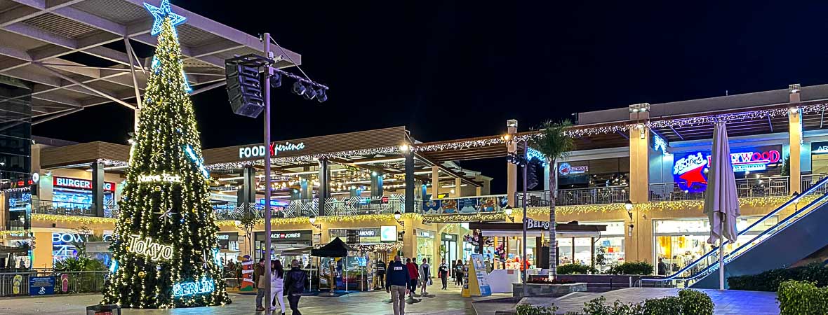 zenia boulevard with christmas decorations